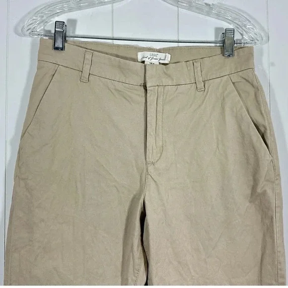 NWT H&M LOGG Label of Graded Goods Beige Khaki Pants Slim Fit Size 6 - Picture 2 of 9